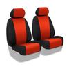 Coverking Custom Fit Front 50/50 Bucket Seat Cover for Select Honda Accord Models - Neoprene (Inferno Orange with Black Sides) view 1