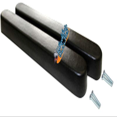 Black Full Length Universal Urethane Armrest - Pair by Wheelchairparts.net
