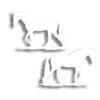 2X Tennessee Walker Horse Decal Sticker for Your Tack Box, Truck Trailer 7 x 10 Inch White 3M Vinyl Left & Right view 1