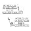 2X Put Your Ass On Some Class Ride A Quarter Horse Decal Sticker for Your Tack Box Truck Horse Trailer - 4.5 x 10 Inch White Vinyl Left & Right view 1