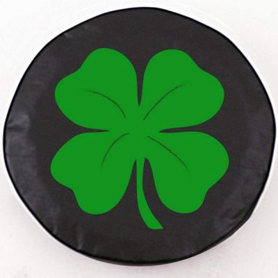 Holland Bar Stool TCH14LfClvBK-37 x 12.5 4-Leaf Clover Tire Cover