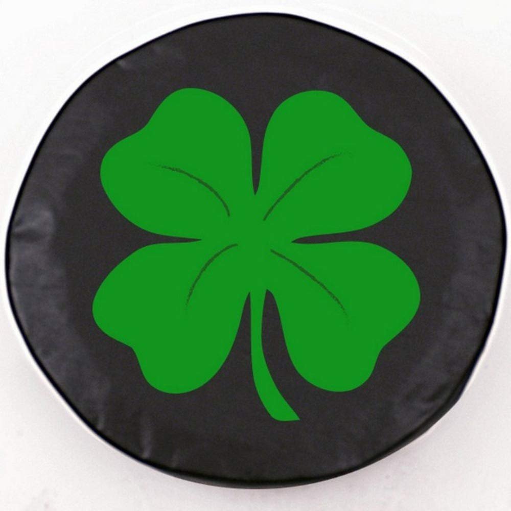 Holland Bar Stool TCH14LfClvBK-37 x 12.5 4-Leaf Clover Tire Cover