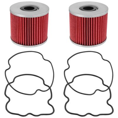 Caltric 2-Pack Oil Filter Compatible with Suzuki Gs 550 Gs550 Gs-550 1977-1980 1983-1986