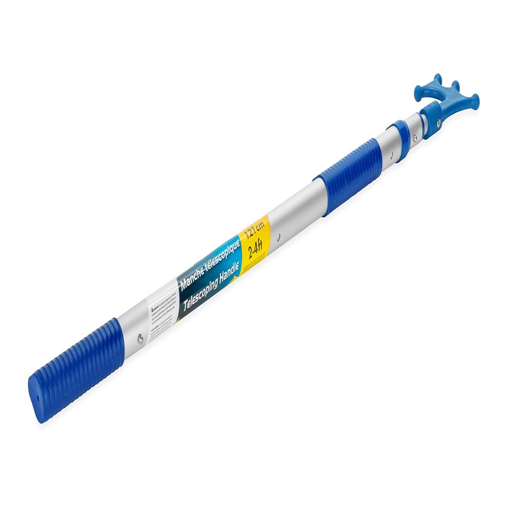 Camco Telescoping Handle with Boat Hook, 2-4ft, Handle Can Be Used with Multiple Accessories,Handle w/Hook - 41910