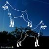 Doberman Pinscher AMIART Vinyl Dog Window Decal Sticker Car Truck Window Laptop - I Love My Dobie Dog - 5.5" x 4.8" inches Each - for Car Truck Window - Left and Right Vinyl Doberman Dog Decal view 2