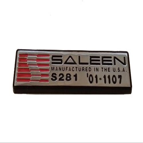 Ford Mustang Saleen S281 Sc Numbered Dash Plate / Badge / Emblem / Plaque # 03-0712