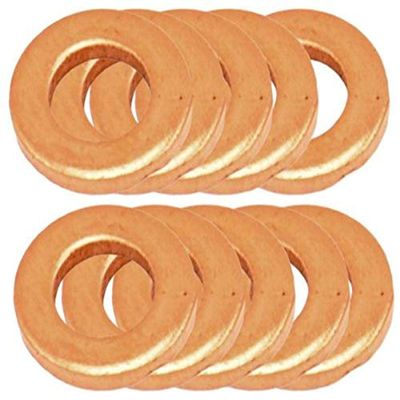 Bolt Motorcycle Hardware (DPWM6.11-10) M6 x 11mm Drain Plug Washer, (Pack of 10)