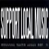 Support Local Music - Magnetic Bumper Sticker / Decal Magnet (11.5" X 3") view 1
