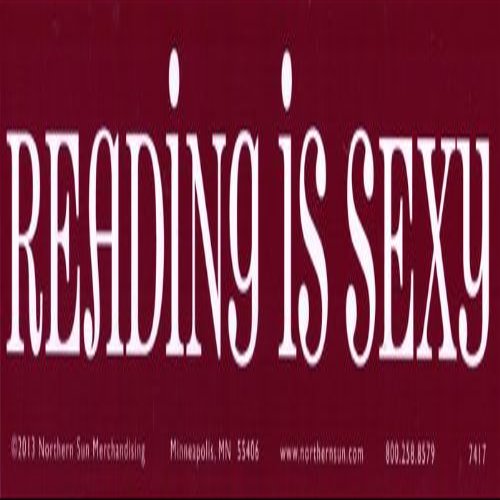 Northern Sun Reading is Sexy - Magnetic Bumper Sticker/Decal Magnet (11.5" X 3")