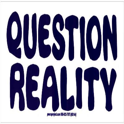 Peace Resource Project Question Reality Magnetic Bumper Sticker/Decal Magnet (6.625" X 2.375")