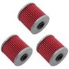 Caltric 3 Pack Oil Filter Compatible with Kawasaki 650 Klx650C Klx-650C Klx650R 1993-2001 view 3