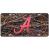 Alabama Crimson Tide Camo Laser Cut License Plate view 1