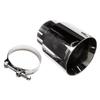 JBA (12-8258) 3" x 4" x 5-3/4" Stainless Steel Double Wall Polished Chrome Plated Clamp-On Exhaust Tip view 1