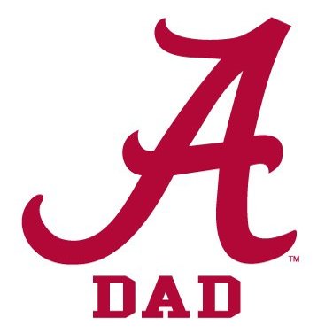 Alabama Crimson Tide DAD Clear Vinyl Decal Car Truck Sticker Bama