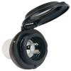 ParkPower by Marinco 304EL-BRV.BLK Inlet Contoured for RV, 30A, Black view 2
