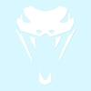 Snake Head Cobra Fangs - Vinyl Decal Sticker - 3.75" x 5" - White view 1
