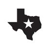 Texas Lonestar Star - Vinyl Decal Sticker - 4" x 3.75" - Black view 1