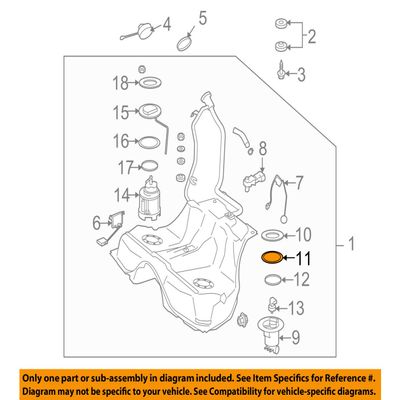 Mercedes-Benz 211 471 01 10, Fuel Pump Tank Seal