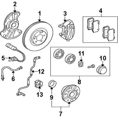 Mercedes-Benz 204 428 04 35, Disc Brake Hydraulic Hose