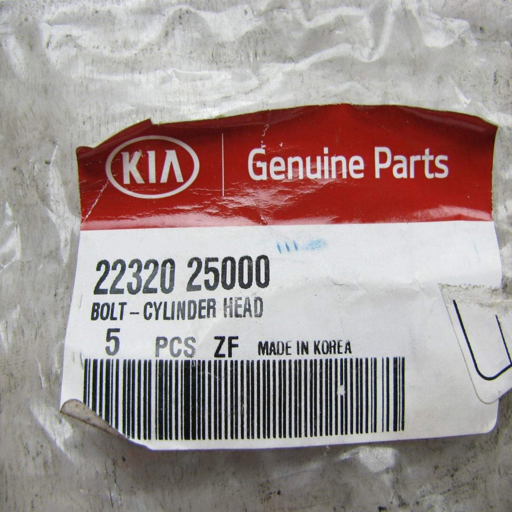 Genuine Kia 22320-25000 Cylinder Head Bolt