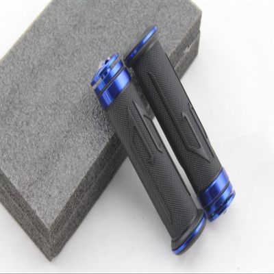 Blue 2 X 7/8"(22mm) Motorcycle Universal CNC Aluminum & Soft Rubber Grips Handlebar Fit For Ducati 1098/S/Tricolor 2007-2008
