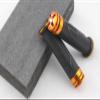 Orange 2 X 7/8"(22mm) Motorcycle Universal CNC Aluminum & Soft Rubber Grips Handlebar Fit For Ducati 1098/S/Tricolor 2007-2008 view 1
