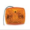 Uriah Products UL138000 4" x 2" x 1-1/8" Double-Bullseye Incandescent Clearance Light for Trailers (Amber) view 1