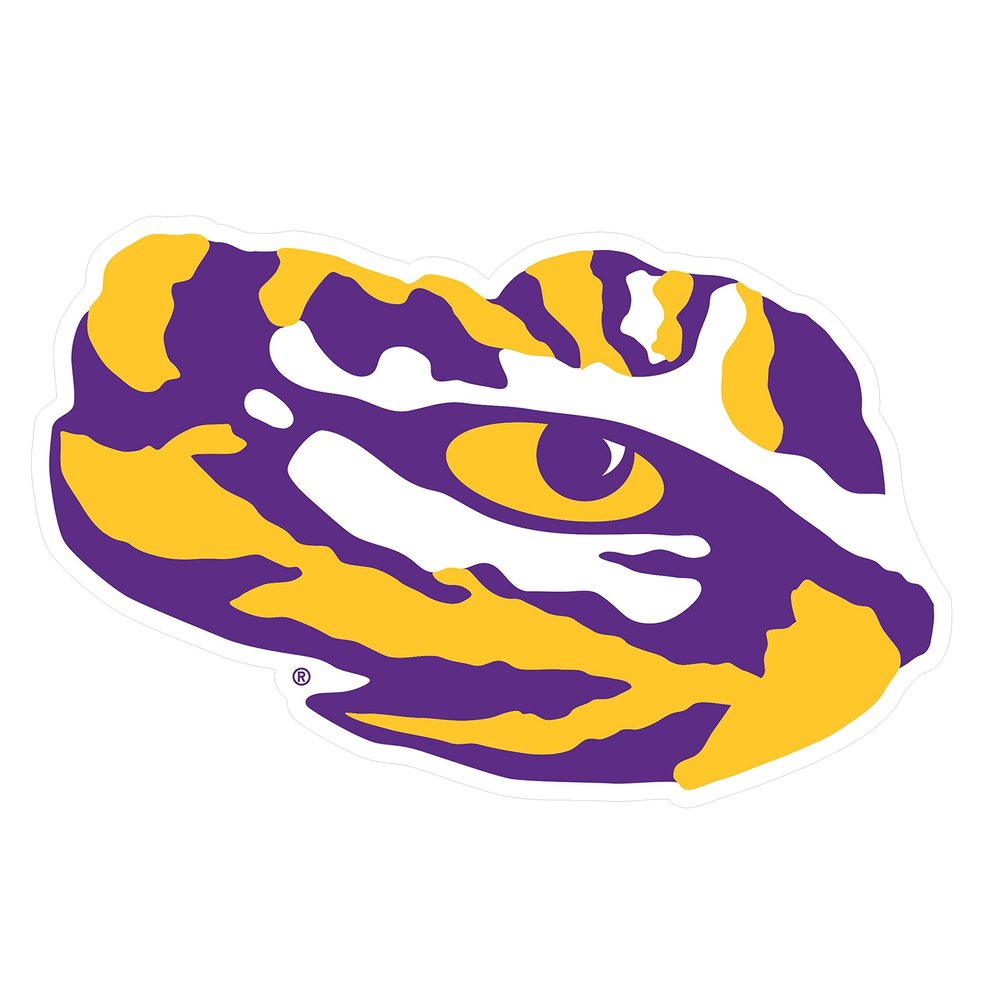 LSU Magnet LSU TIGER EYE MAGNET 9"