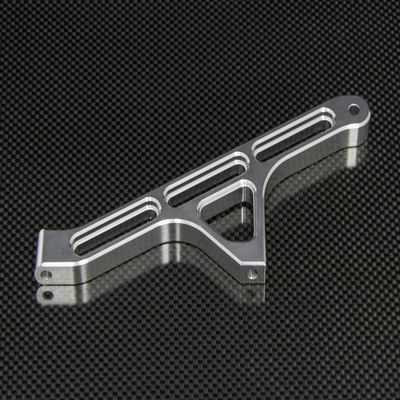 GPM For Team Losi 5ive-T Upgrade Parts Aluminum 7075 Rear Chassis Brace - 1Pc Silver