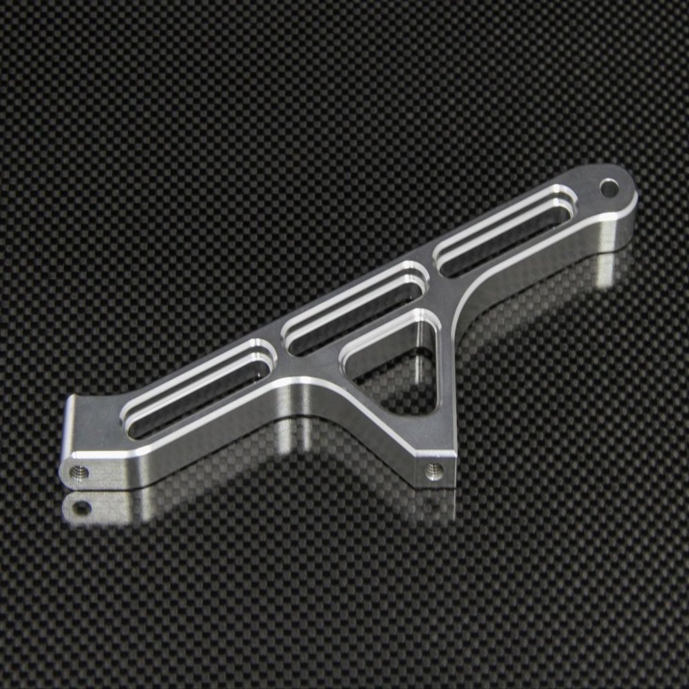 GPM For Team Losi 5ive-T Upgrade Parts Aluminum 7075 Rear Chassis Brace - 1Pc Silver
