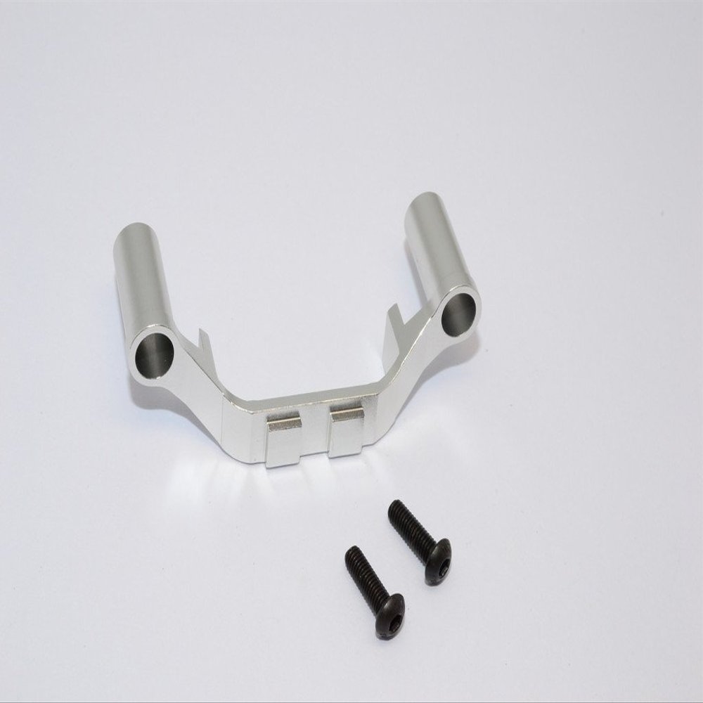 GPM For Traxxas E-Revo Brushless/E-Revo VXL 2.0 / Revo/Revo 3.3 Upgrade Parts Aluminum Front Gear Box Protector Mount With Screws - 1Pc Set Silver