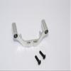 GPM For Traxxas E-Revo Brushless/E-Revo VXL 2.0 / Revo/Revo 3.3 Upgrade Parts Aluminum Front Gear Box Protector Mount With Screws - 1Pc Set Silver view 1