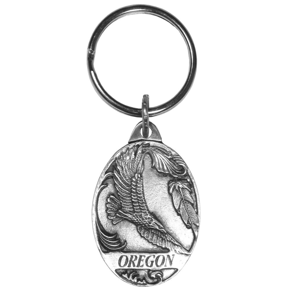 Siskiyou Sports Oregon Antiqued Finish Key Chain