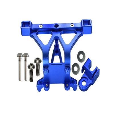 GPM For Traxxas Revo, Revo 3.3, E-Revo Upgrade Parts Aluminum Front Body Posts Mount With Screw - 1Pc Set Blue