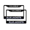 Columbus Blue Jackets Black Metal (Set of 2) Laser License Plate Frames view 1