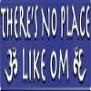There's No Place Like Om Spiritual Small Bumper Magnetic Sticker / Decal Magnet (5.5" x 1.75") view 1