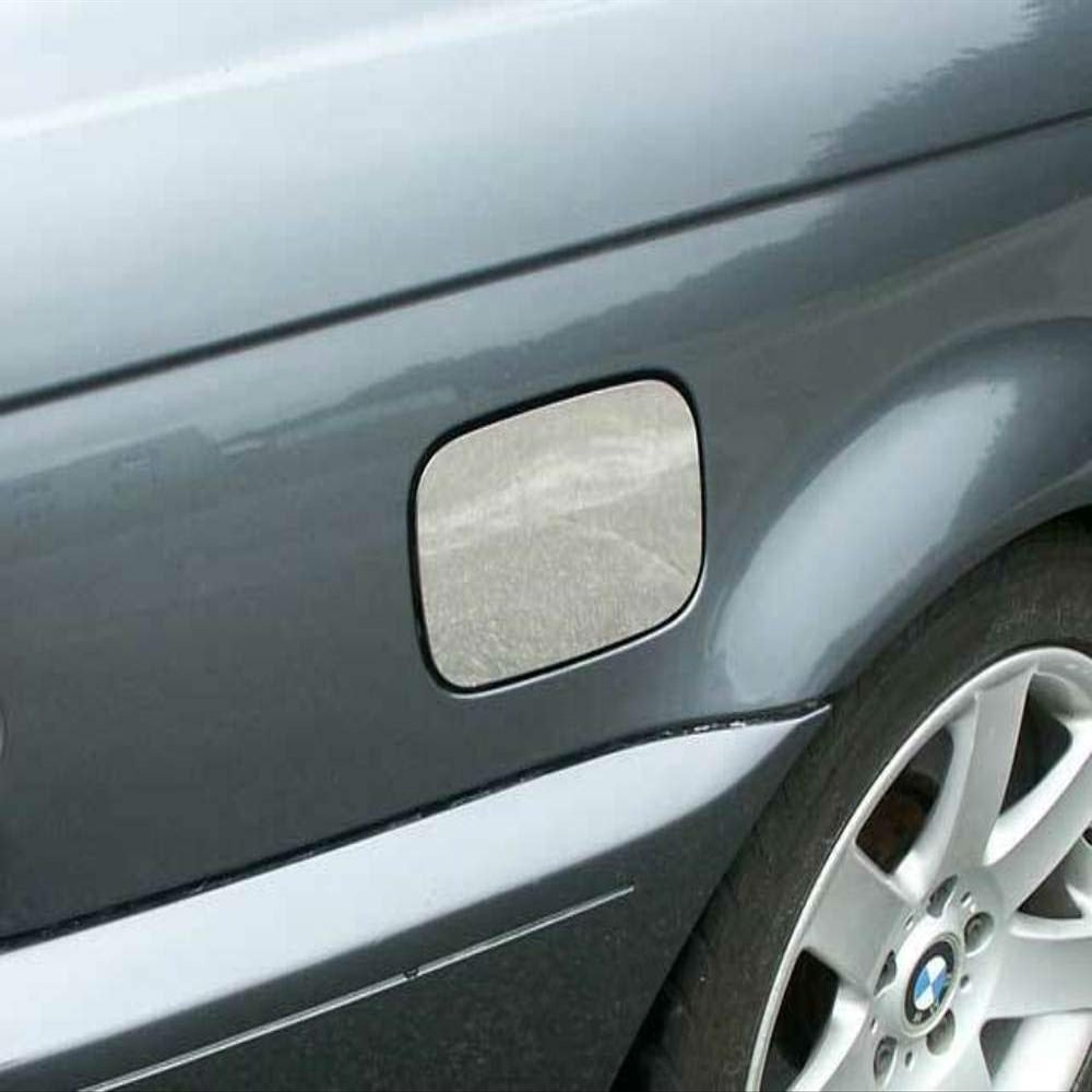 QAA is Compatible with 2001-2005 BMW 3 Series 1 Piece Stainless Gas Door Cover Trim GC25900