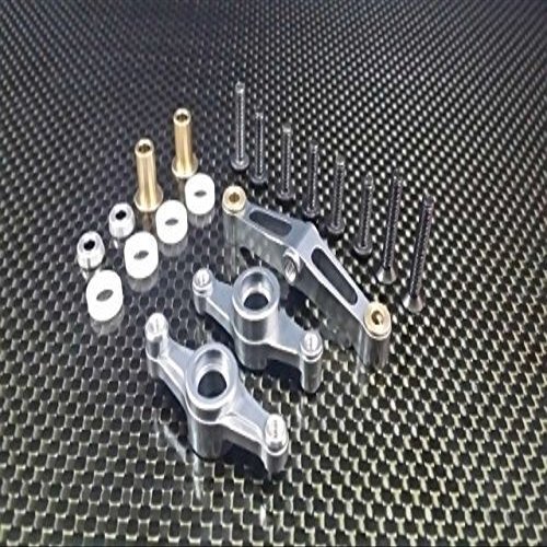 GPM For Tamiya TT-02 Upgrade Parts Aluminum Steering Assembly - 1 Set Gray Silver