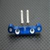 GPM For Kyosho Mini Inferno Upgrade Parts Aluminum Rear Arm Bulk (2 Deg) For Rear Gear Box With Screws - 1Pc Set Blue view 1