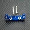 GPM For Kyosho Mini Inferno Upgrade Parts Aluminum Rear Arm Bulk (3 Deg) For Rear Gear Box With Screws - 1Pc Set Blue view 1