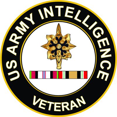 Army Intelligence Corps Afghanistan and Iraq 3.8 Inch Decal
