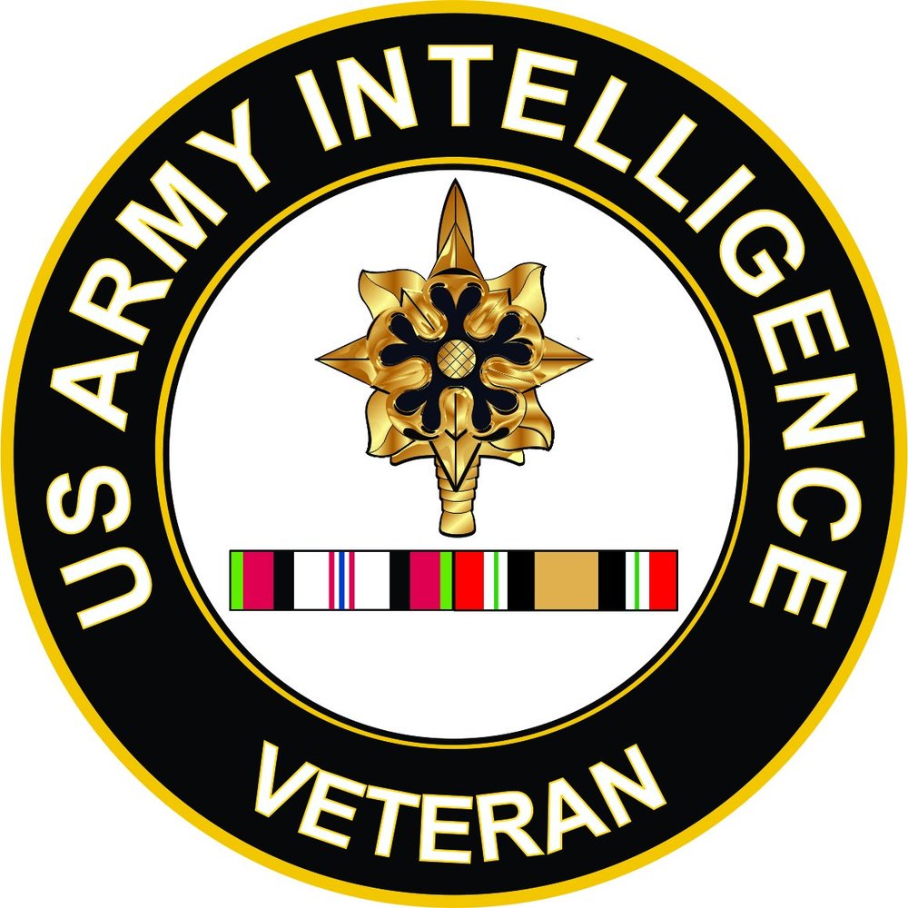 Army Intelligence Corps Afghanistan and Iraq 3.8 Inch Decal