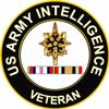 Army Intelligence Corps Afghanistan and Iraq 3.8 Inch Decal view 1