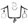 Hill County Customs 1 1/4" BBlack 16" PrimeApe Prewired Handlebar Kit for 2007 Harley Road King, No Cruise - PW-404353-GBB-RK07 view 1