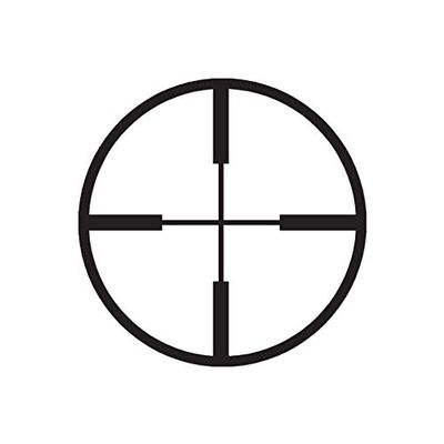 Decorative Decal - Crosshair Target 3.75" x 3.75" - Black - Vinyl Sticker