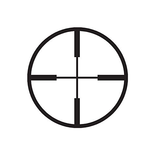 Decorative Decal - Crosshair Target 3.75" x 3.75" - Black - Vinyl Sticker