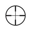 Decorative Decal - Crosshair Target 3.75" x 3.75" - Black - Vinyl Sticker view 1