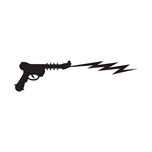 Raygun Alien - Vinyl Decal Sticker - 9" x 2.25" - Black