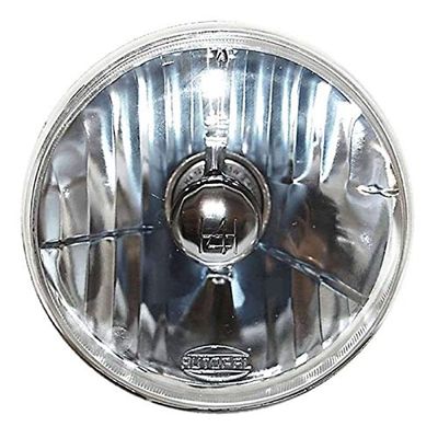 OCTANE LIGHTING 5-3/4" Motorcycle Crystal Clear Halogen Headlight H4 Headlamp 60/55W Light Bulb