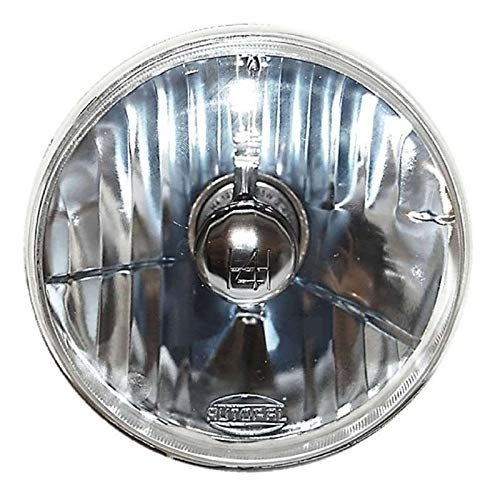 OCTANE LIGHTING 5-3/4" Motorcycle Crystal Clear Halogen Headlight H4 Headlamp 60/55W Light Bulb